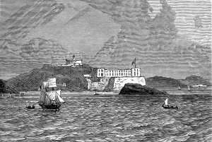 Central Prints: The Castle of Elmina, Gold Coast, 1873
