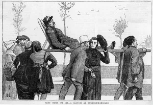 Carried Prints: Casualty sent home to die 1871