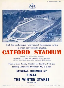V Iew Prints: Catford Stadium Advertisement