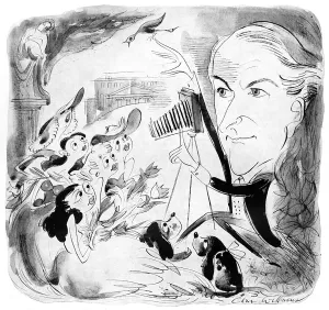 Cecil Prints: Cecil Beaton, caricature by Glan Williams