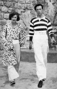 Cecil Prints: Cecil and Nancy Beaton in Antibes, 1929
