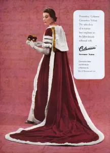 Coronet Prints: Celanese Coronation advertisement, 1953