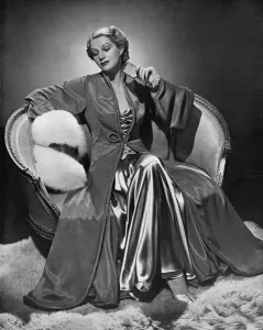 Fabrics Prints: Celanese evening coat and dress, 1937