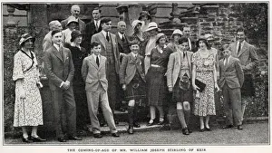 John Prints: Celebrations at Keir in Perthshire for the coming of age of Mr William Joseph Stirling