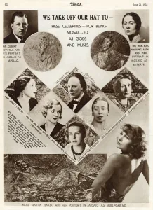 Virginia Prints: Celebrities in the guise of Gods and Muses - Anrep Mosaic