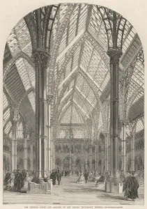 Museum Prints: The Central Court and Arcades of the Oxford University Museu