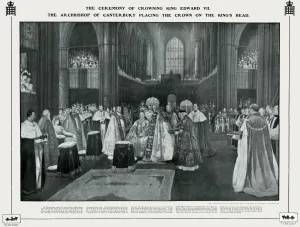 Crowning Prints: Ceremony of crowning of King Edward VII