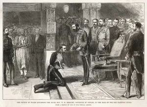 Customs Prints: Ceylon Governor Knighted
