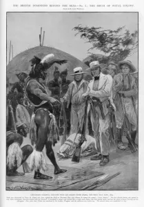 Lieutenant Prints: Chaka in Natal / Rsa / 1824