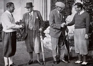Golfing Prints: Champions Old and New - Ted Ray & James Braid