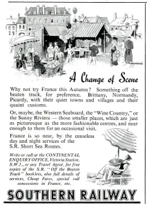 Rail Prints: A Change of Scene - Advert for Southern Railway 1939