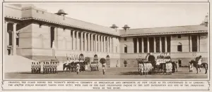 Indian Prints: Changing Guard before the Viceroys House, New Delhi