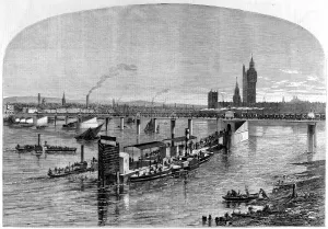 May Prints: Charing Cross Railway Bridge, March 1860