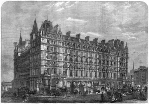 Charing Prints: Charing Cross station and hotel, Central London