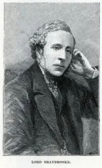 Baron Prints: Charles Cornwallis Neville, 5th Baron Braybrooke (1823a'1902) - British peer. Date