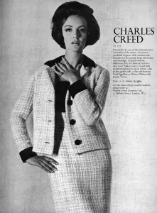 1965 Prints: Charles Creed suit, 1965