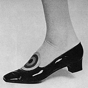 Classic Prints: Charles Jourdan bulls eye shoes