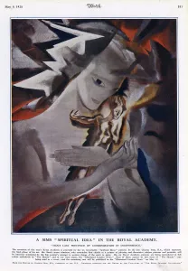 Mar18 Prints: Charles Sims, Mans last pretence of consummation painting
