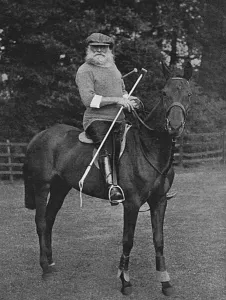 Elderly Prints: Charles Stanhope, 8th Earl of Harrington on polo pony