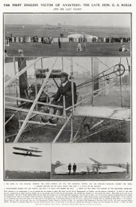 Disaster Prints: Charles Stewart Rolls (1877 - 1910), Welsh motoring and aviation pioneer