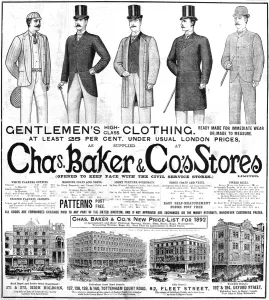 Gentlemens Prints: Chas Baker and Co. Stores