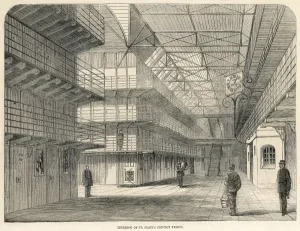 Riot Prints: Chatham Prison Riots - Interior of the Prison