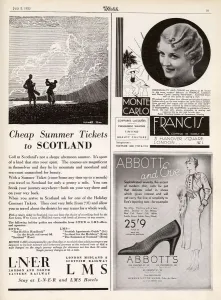 Shoes Prints: Cheap summer tickets to Scotland, 1933