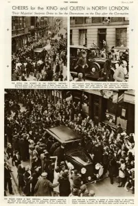 Islington Prints: Cheers for King George VI and Queen Elizabeth in London
