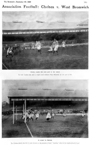 Chelsea Prints: Chelsea vs West Bromwich Albion 1905