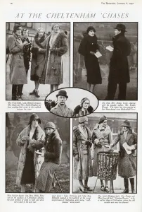 News Prints: At the Cheltenham Chases, 1932. Society news from the racecourse