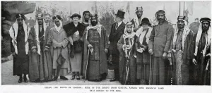 Central Prints: Chiefs from Arabia and the Gulf visiting the King, 1919