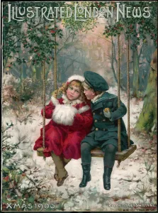 Holly Prints: Two Children Sitting on a Swing