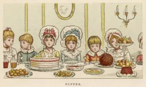 Eating Prints: Childrens Xmas Supper