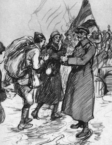 Labour Prints: Chinese Labour Corps leaving for China after WW1