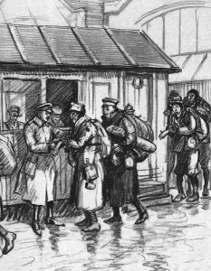 Leave Prints: Chinese Labour Corps leaving for China after WW1