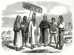 Costumes Prints: Chinese military uniforms 1864