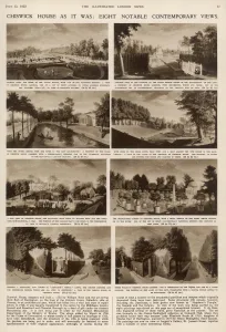 Engravings Prints: Chiswick House as it was