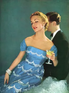 Beads Prints: Christian Dior dress, 1953