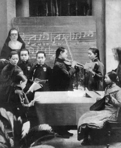 Musicians Prints: Christmas at Canton, 1911