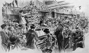 Singing Prints: Christmas Day at the Aldwych YMCA Rest Hut, WW1