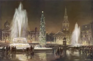 Spire Prints: Christmas Eve at Trafalgar Square