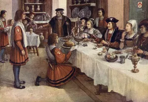 16th Prints: Christmas Feasting in reign of Henry VIII