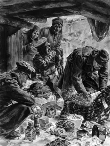 Produce Prints: The Christmas Hamper from home