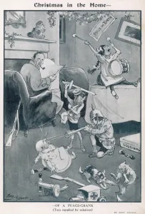 Labelled Prints: Christmas in the home of a peace crank