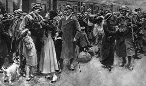 Leave Prints: Christmas Leave by A. C. Michael, WW1