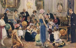 Attraction Prints: The Christmas Party Up to Date: Fairy Tales by Broadcast b