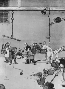 Eating Prints: Christmas Preparations - In Heath Robinsonland