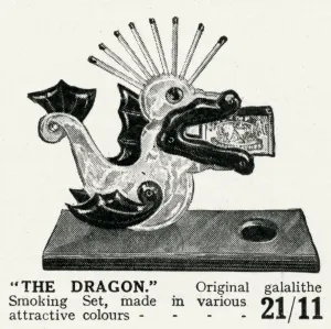 1922 Prints: Christmas present - Dragon, smoking set 1922