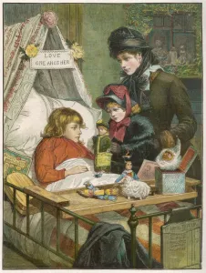 Sisters Prints: Christmas scene at the Evelina Childrens Hospital