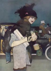 Plumes Prints: Christmas Shopping 1913